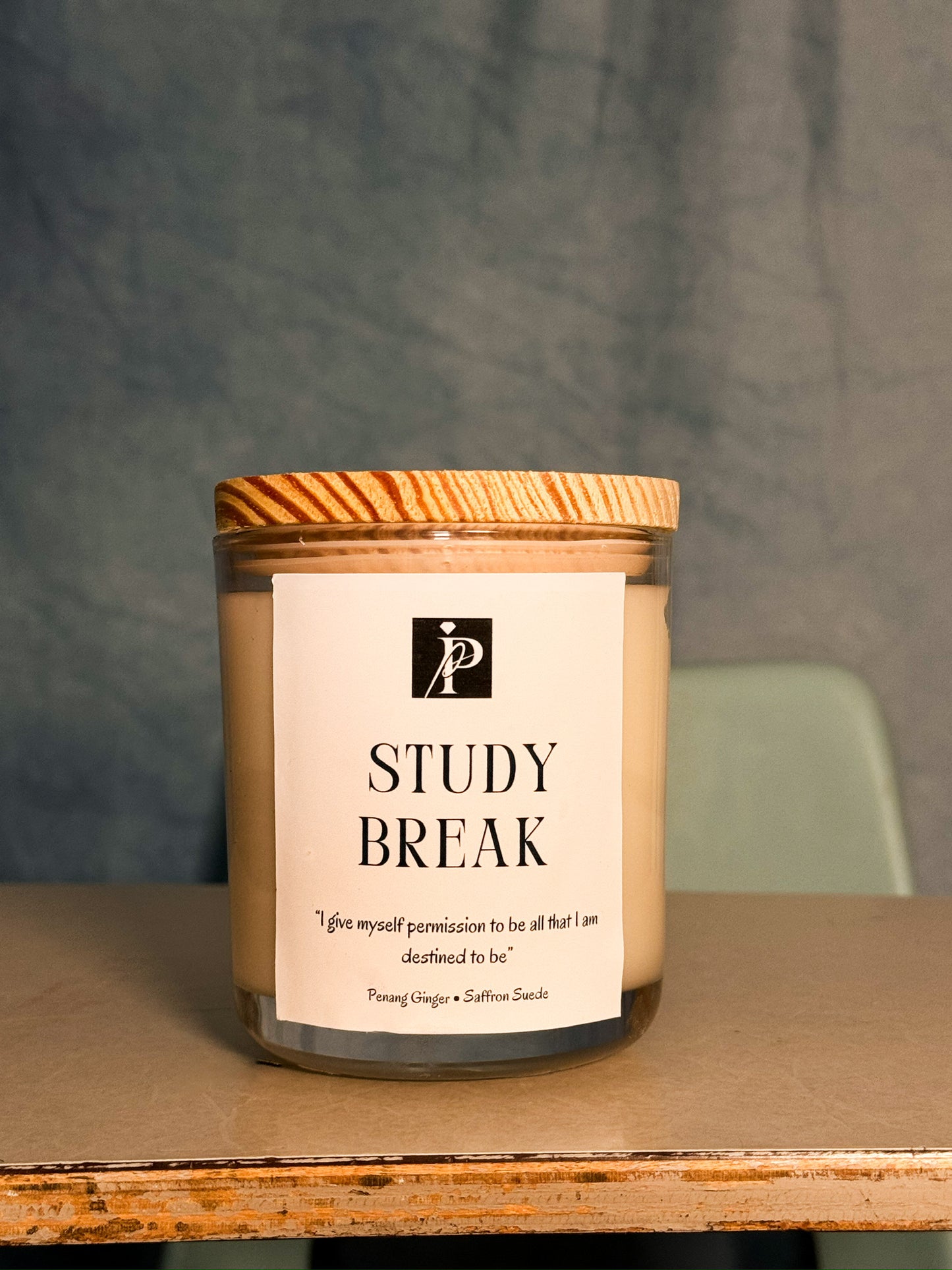 Study Break: Penang Ginger & Saffron Suede Soy Candle