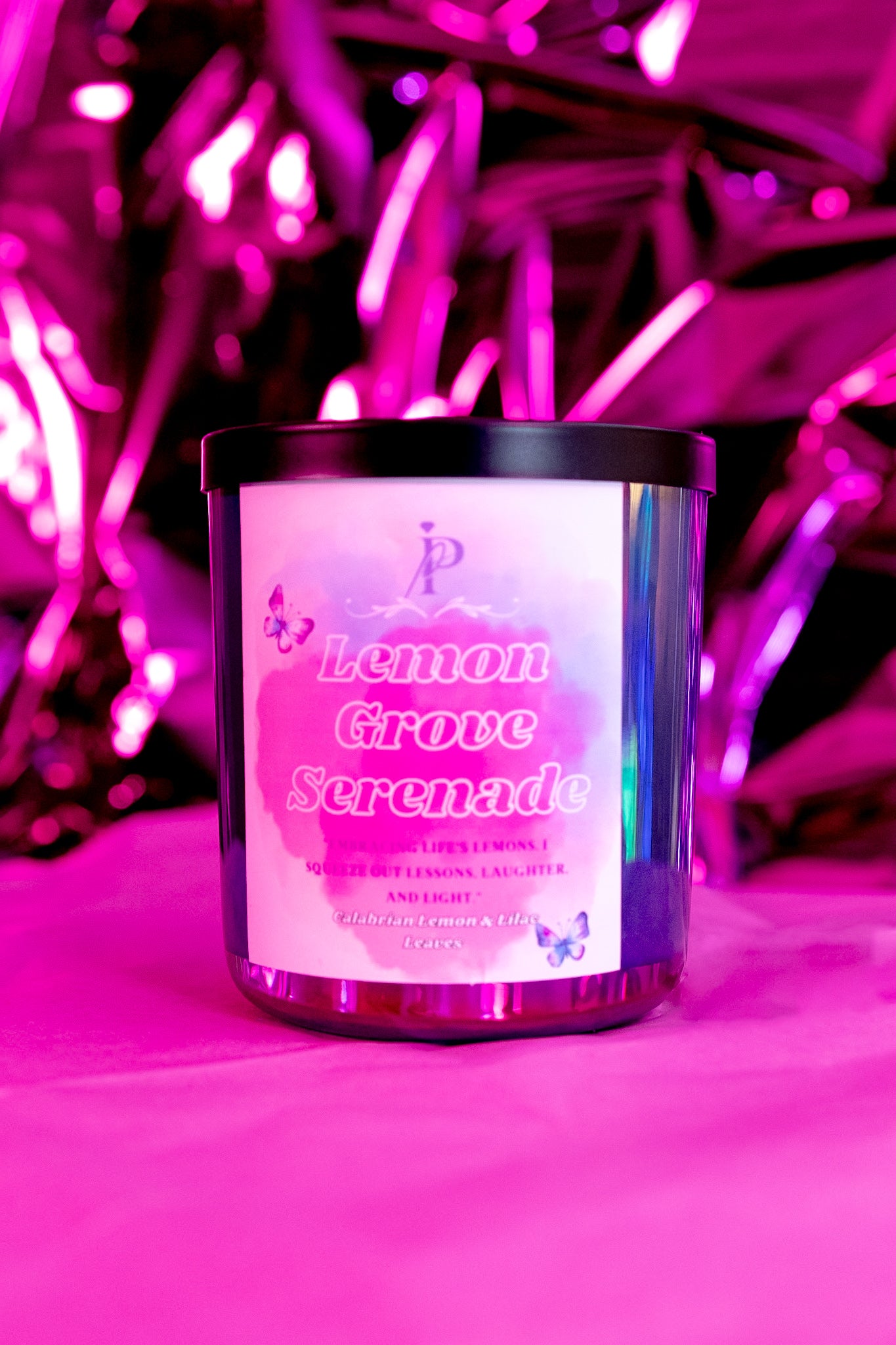 Lemon Grove Serenade - Calabrian Lemon & Lilac Leaves Soy Candle