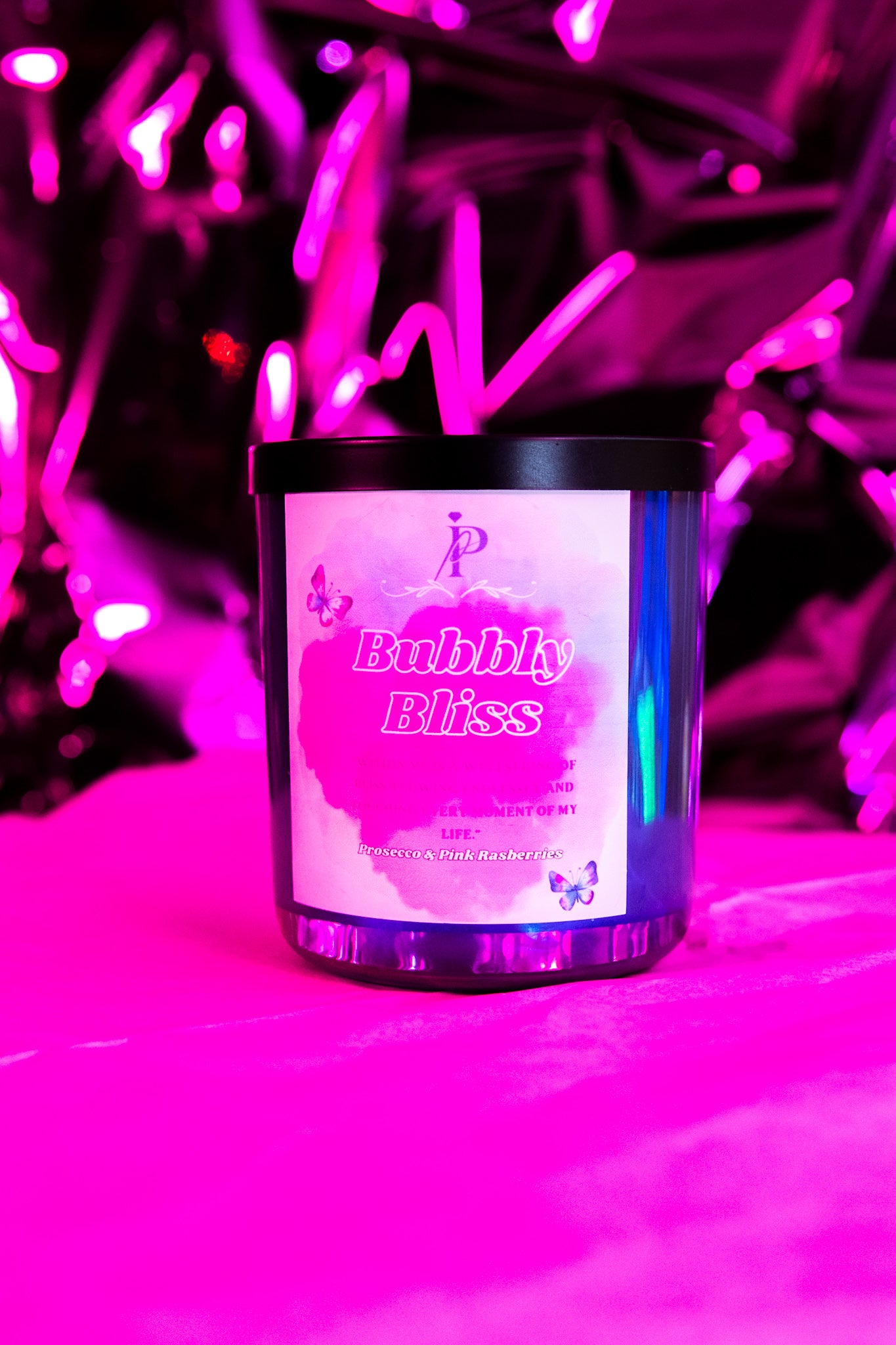 Bubbly Bliss - Prosecco & Pink Raspberries Soy Candle